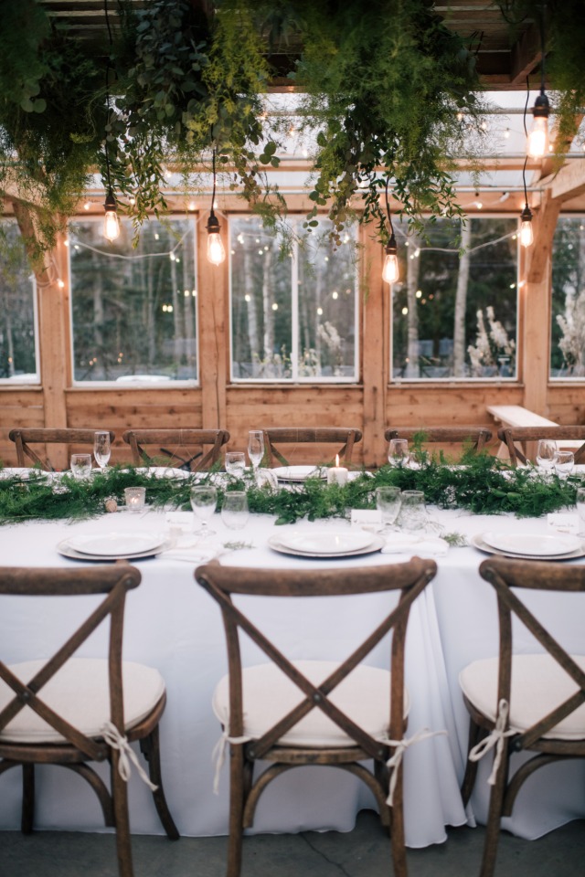 rustic organic wedding table decor