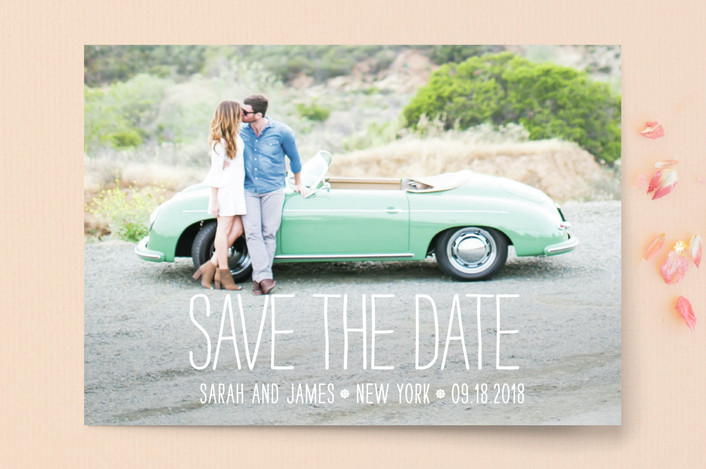 hip and fashiony save the date from Minted