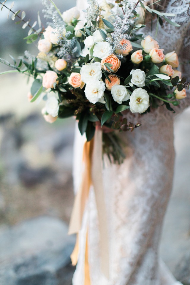 organic wedding bouquet