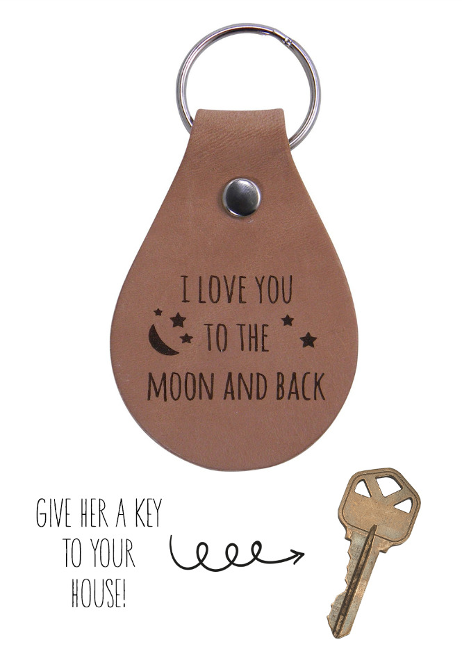 I Love You To The Moon And Back key chain
