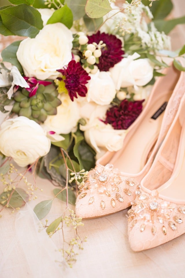 Pretty wedding shoes