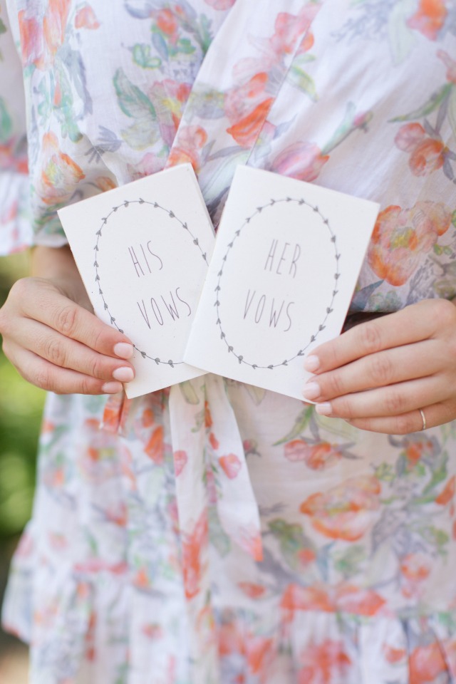 his and hers wedding vow books