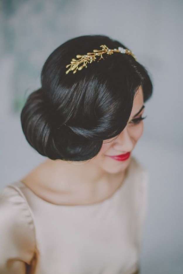 snow white inspired wedding hair
