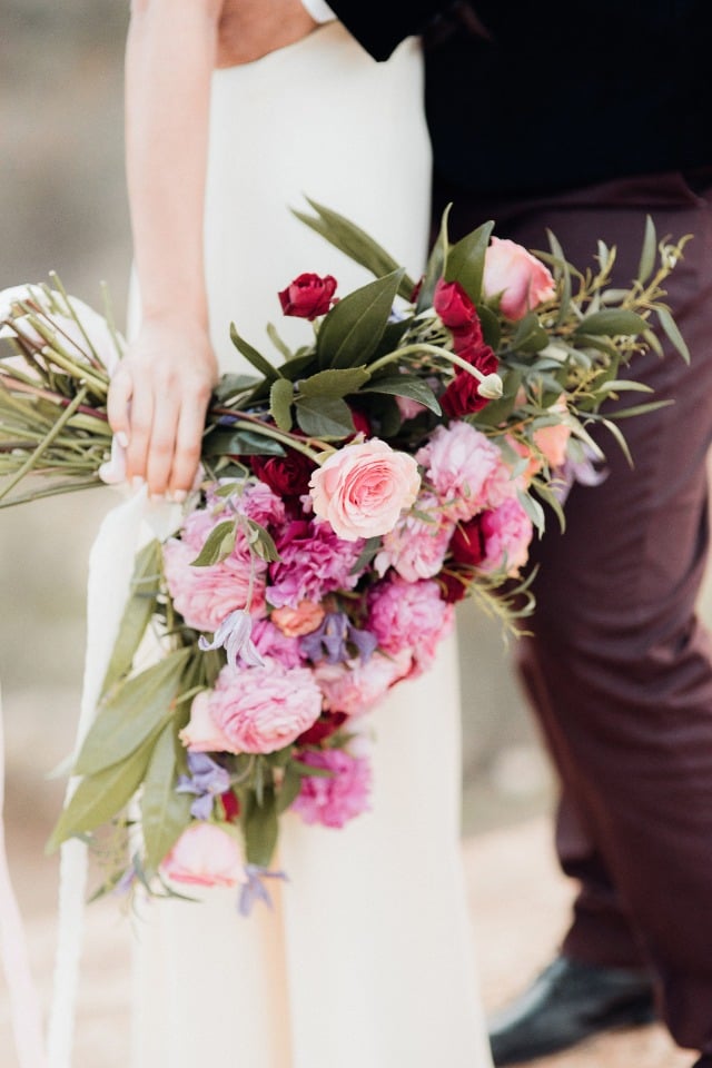 Gorgeous pink and red bouquet