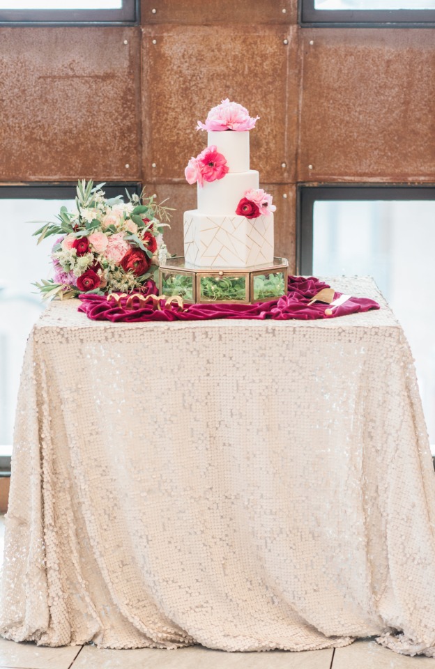 Gorgeous cake table display