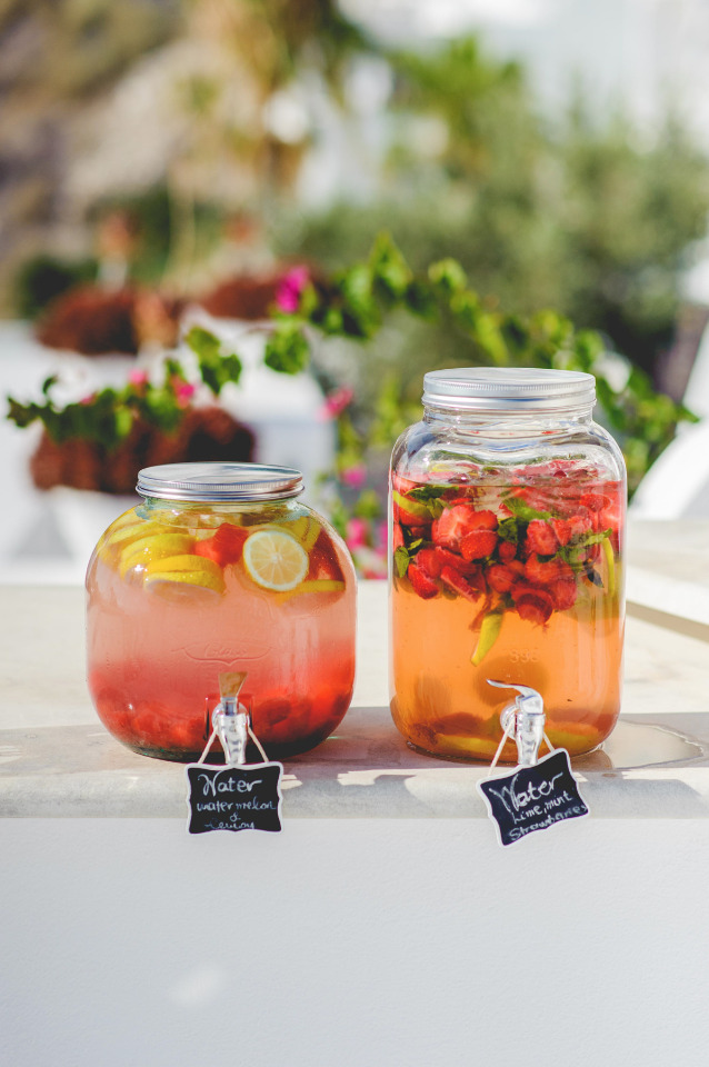 lemon watermelon water for your wedding