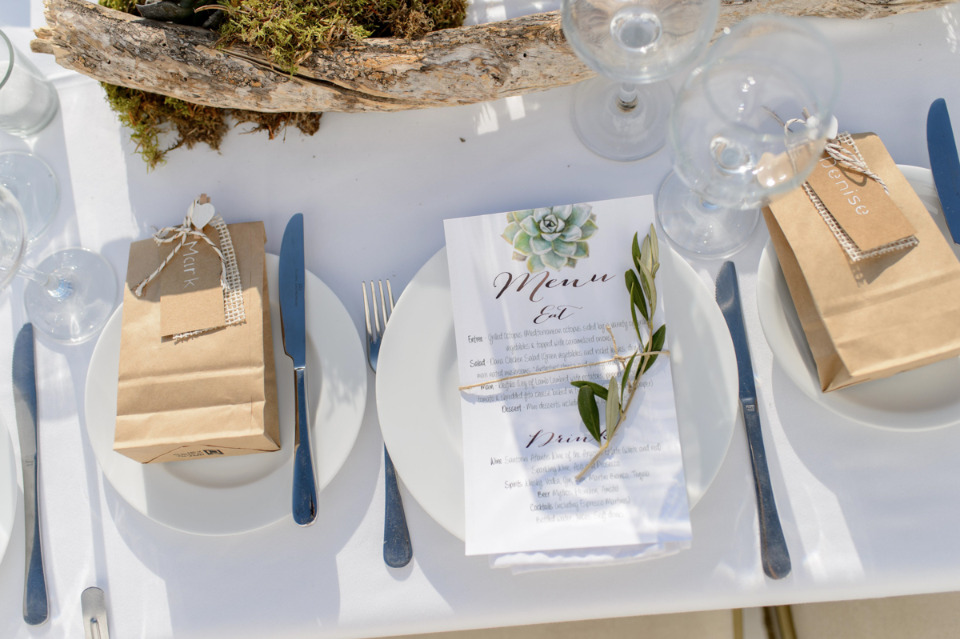 succulent wedding menu ideas