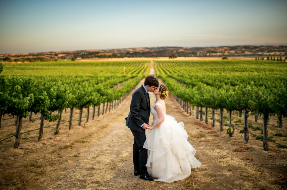 vineyard wedding photo idea