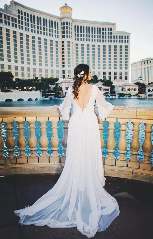 Bellagio bride in Las Vegas