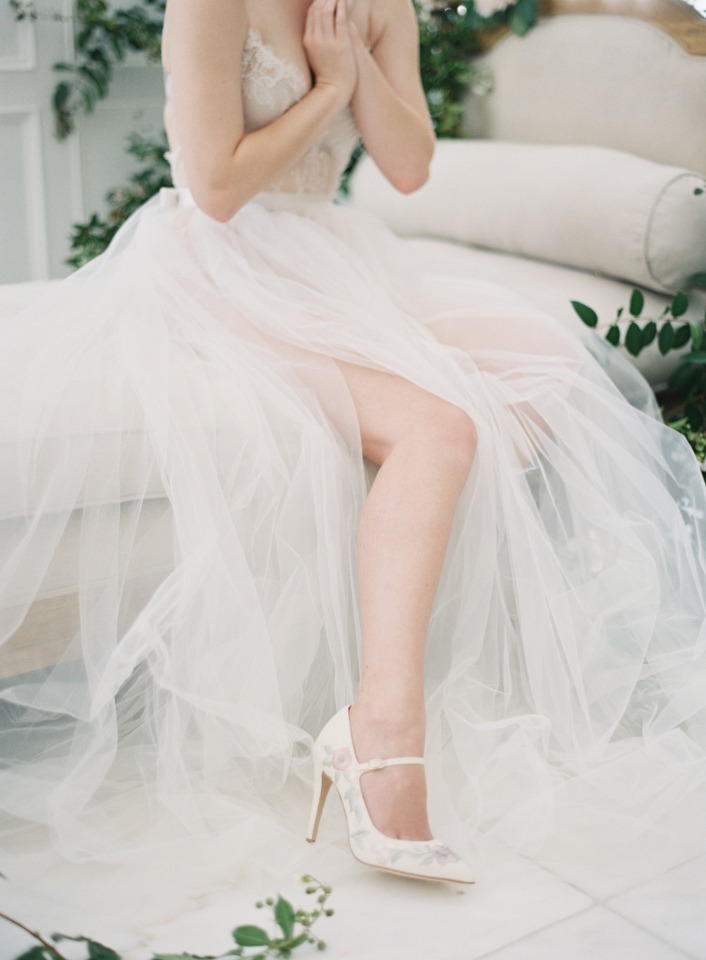 Elegant heels for a spring wedding