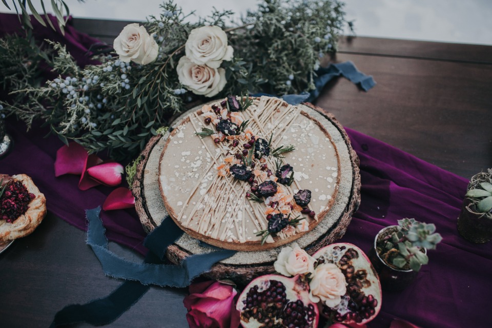 berry tart wedding dessert