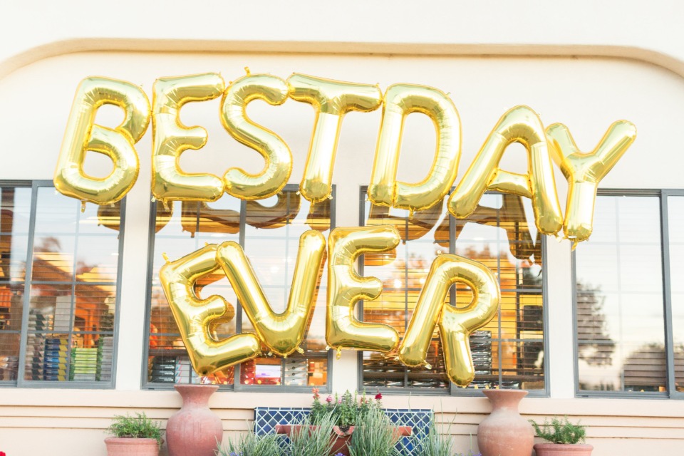 best day ever wedding balloons