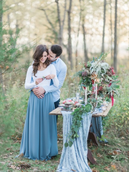 A Romantic Engagement Session In The Forest