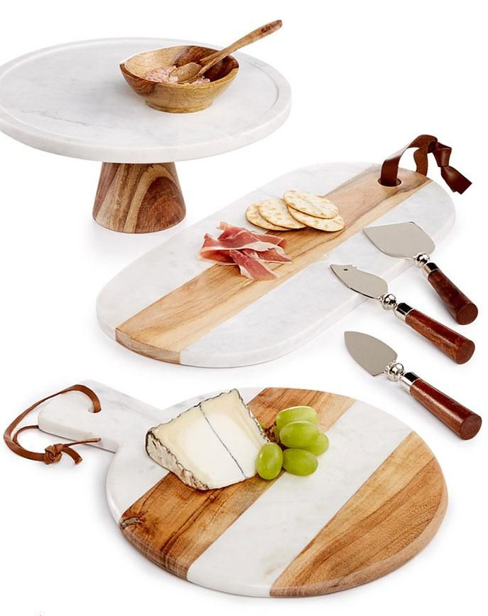 marble and wood cheese board from @macys