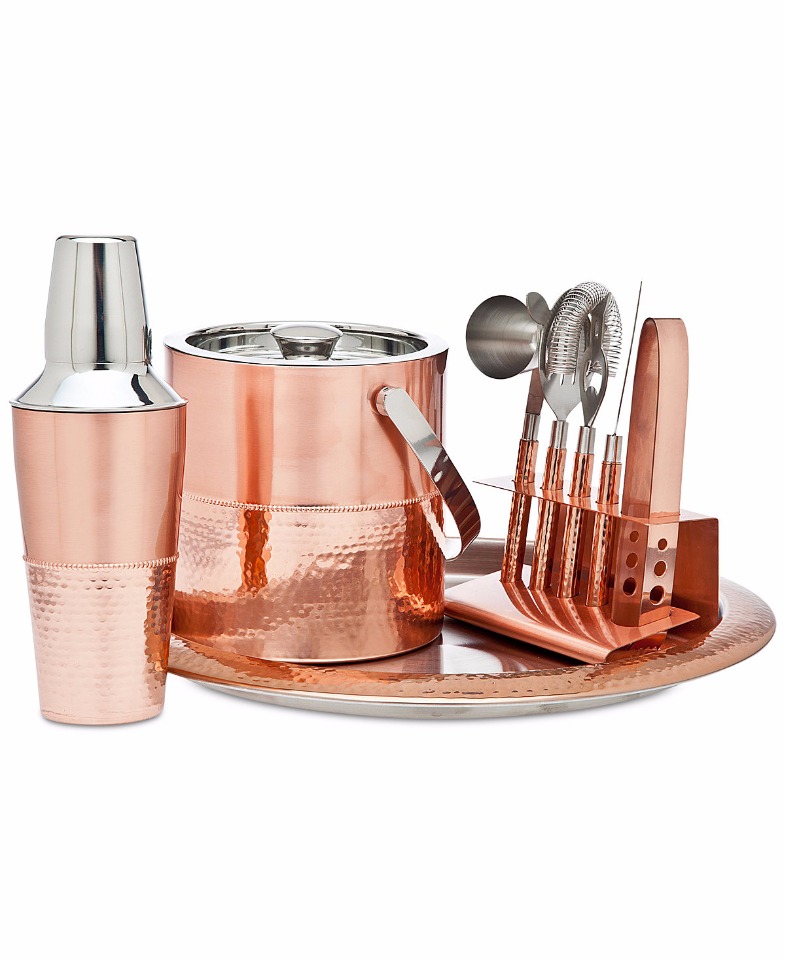 fancy copper bar accessories