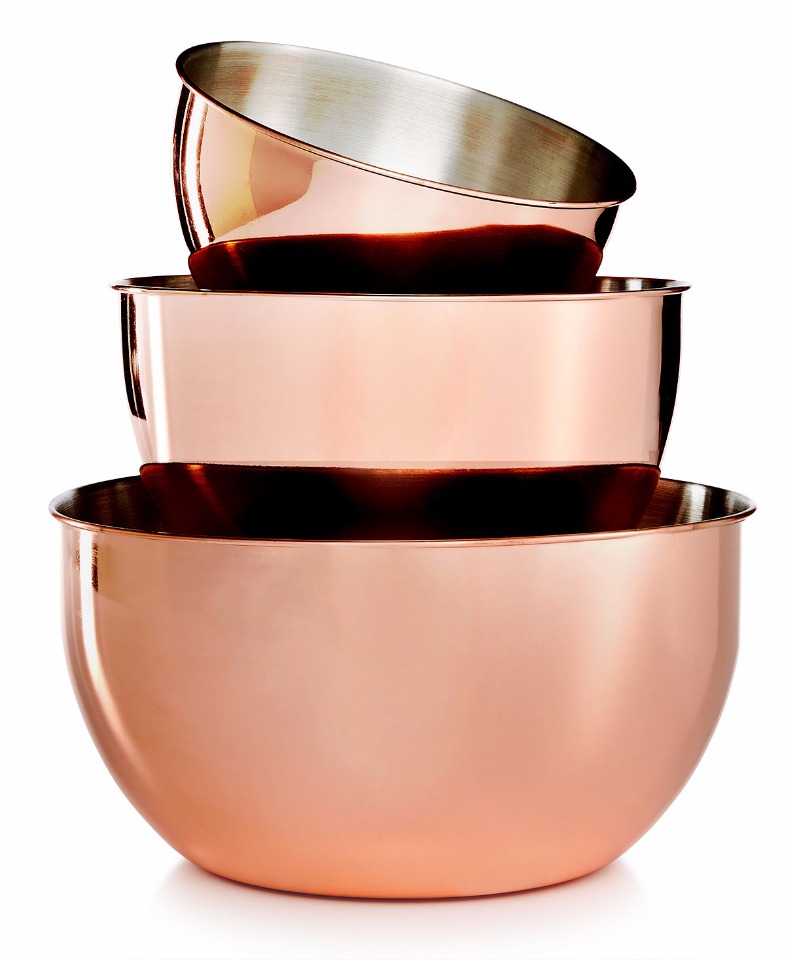 these copper bowls will look amazing in your kitchen. Register for them @@macys