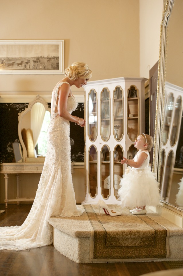 Bride + Flower Girl