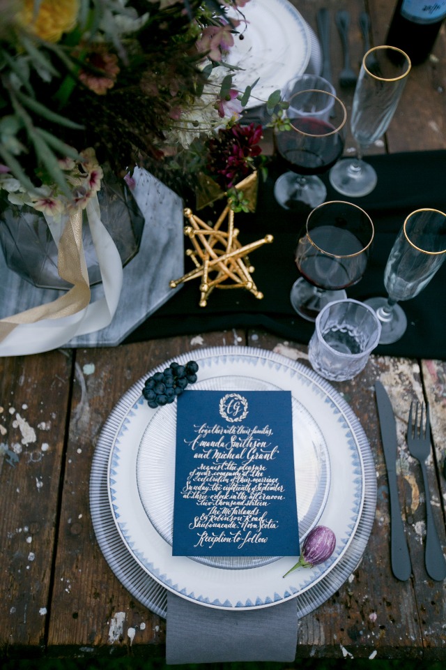 dark and moody color palette for your wedding day
