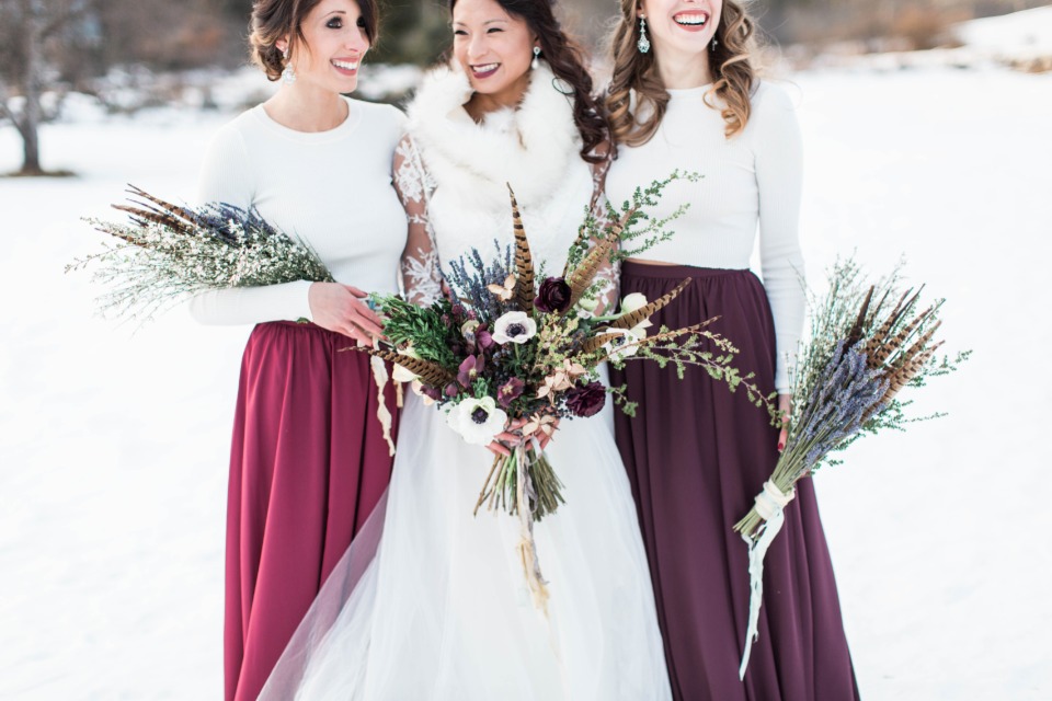 Unique and beautiful winter bouquets