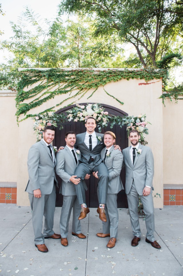Fun groomsmen photo