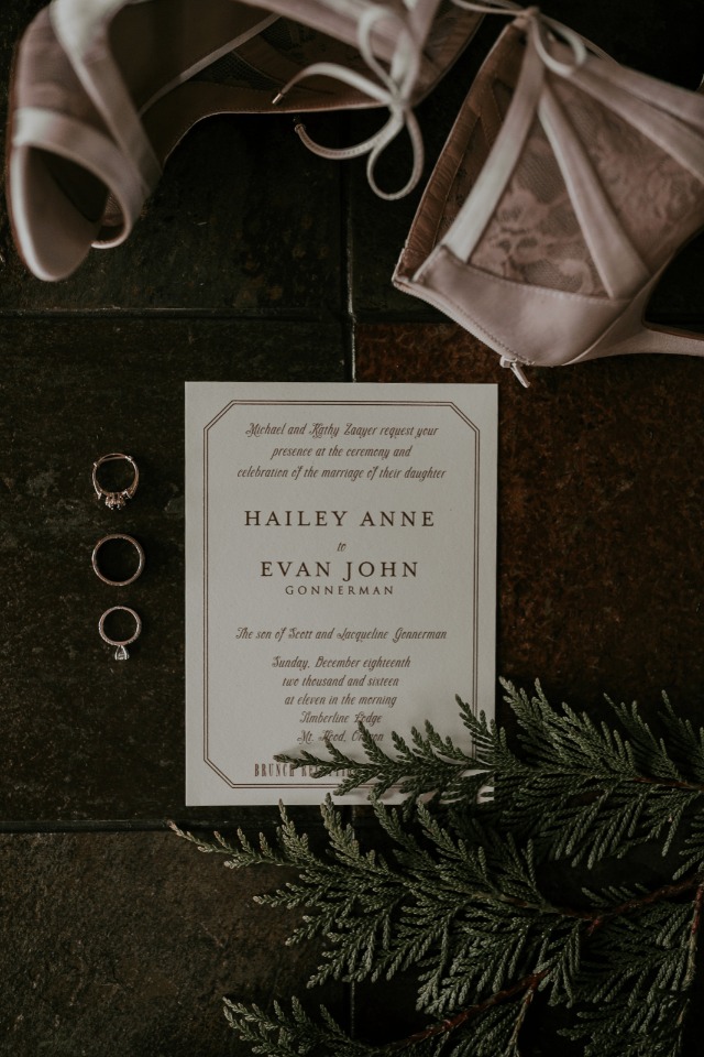 classic elegant wedding invitation