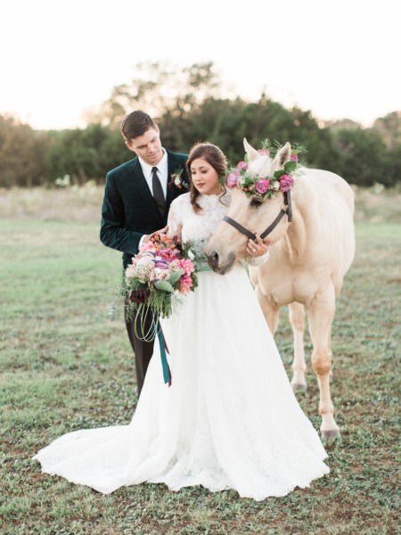 Jewel Toned Edgy Boho Wedding Ideas