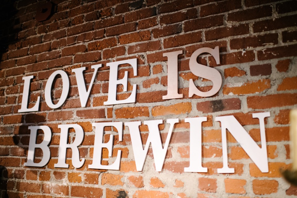 love is brewing sign