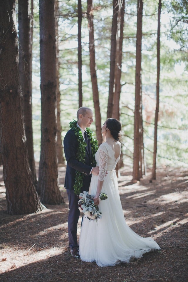 wedding in the woods