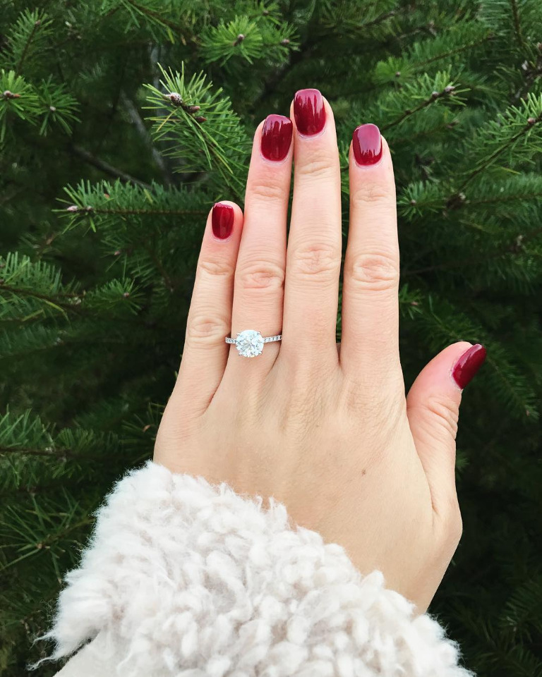 Shane Co diamond engagement ring