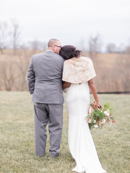 This Adorable Couple Won Their Stylish Winter Elopement
