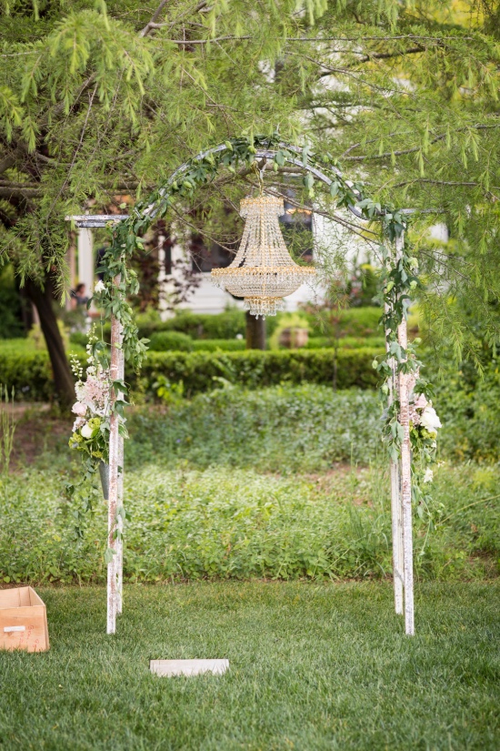 elegant garden themed wedding backdrop