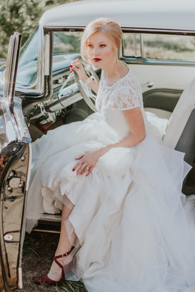 Glam bridal look