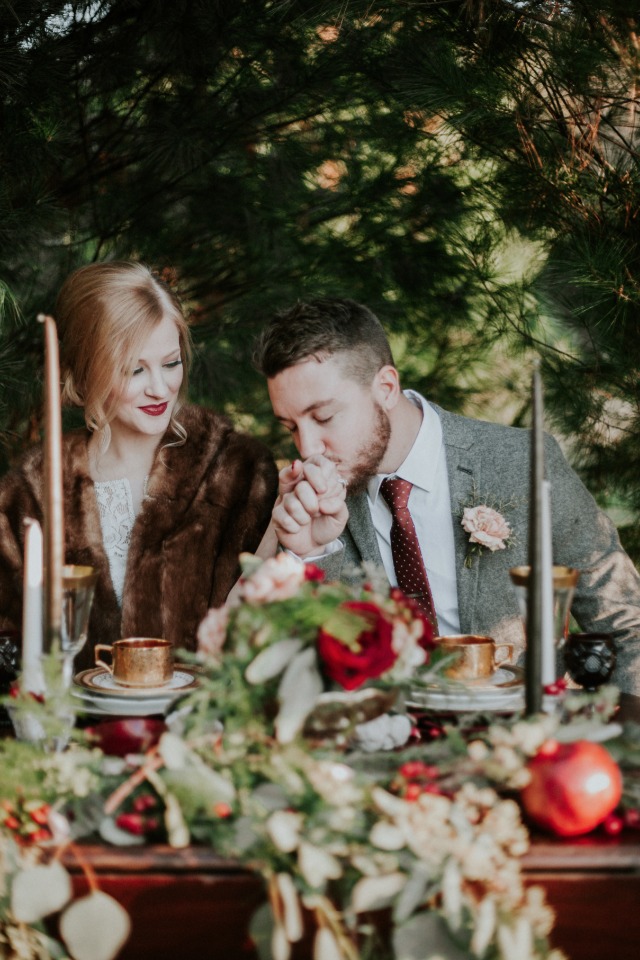 A kiss on the hand for the bride