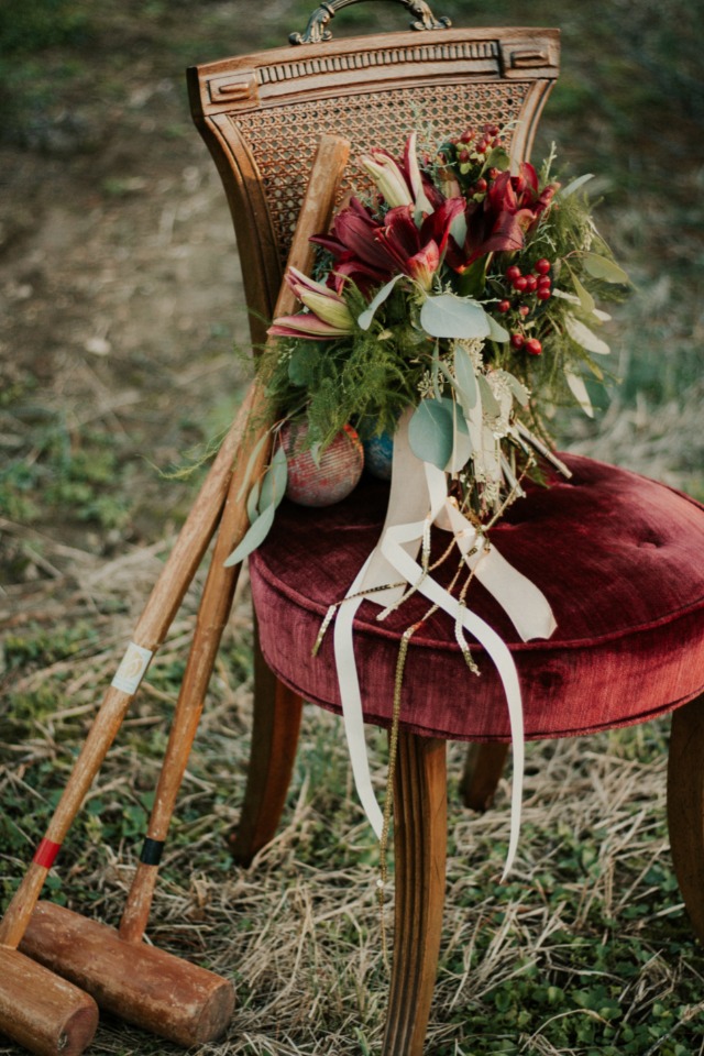 Stylish game of croquet