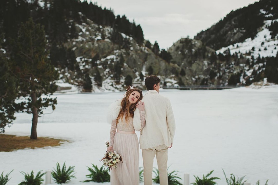 Gorgeous frozen winter wedding