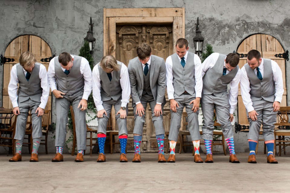 FUN groomsmen socks