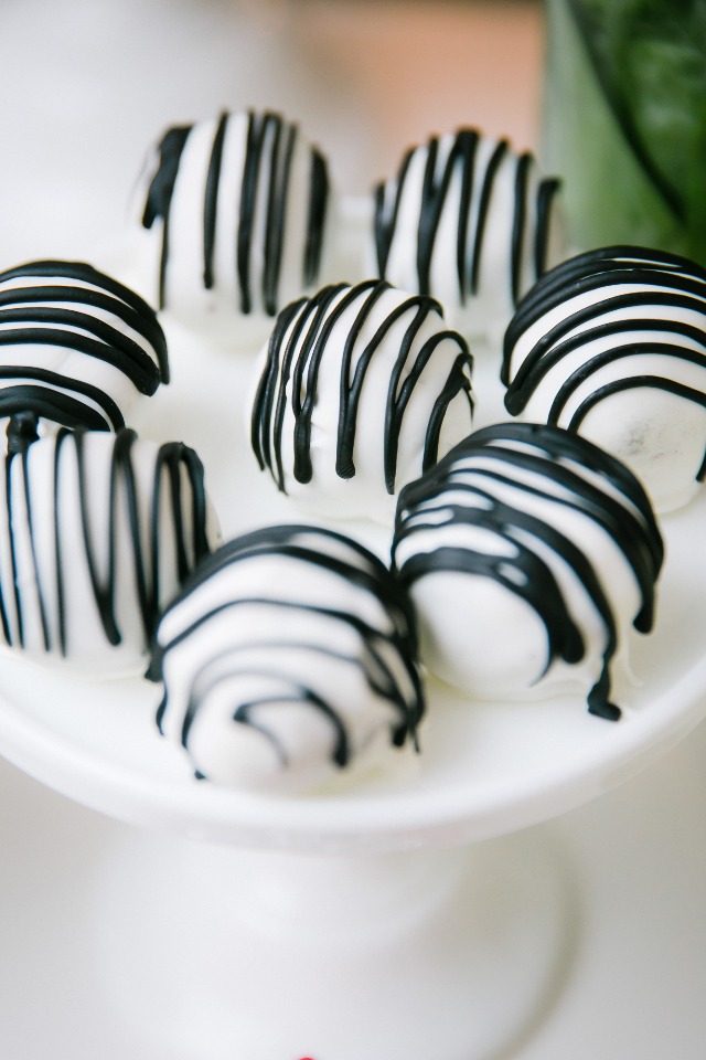 black and white desserts