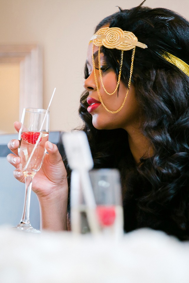 glam bridal style for your bridal shower