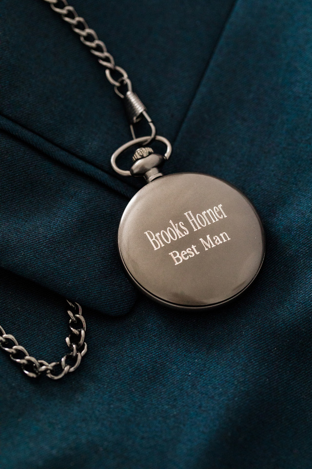 personalized pocket watch- fantastic gift for The Best Man