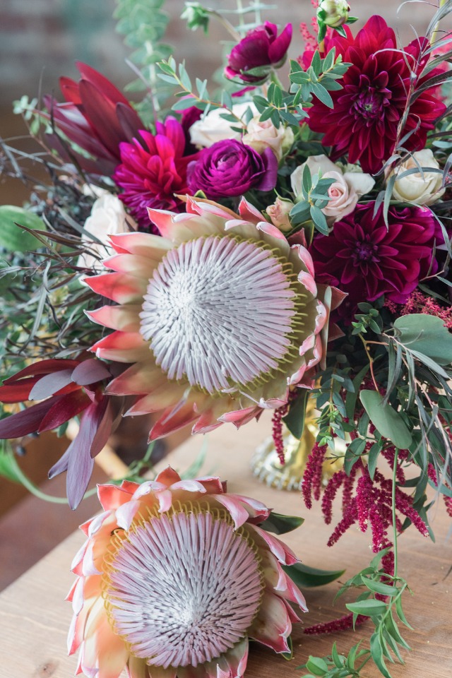 protea wedding flowers