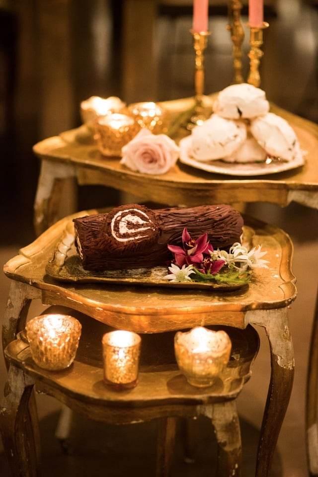 chocolate log and other desserts