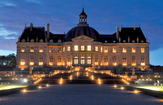 Chateau Vaux le Vicomteby by candlelight.