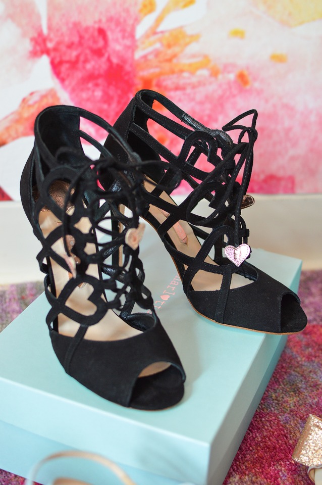 black strappy Charlie shoes