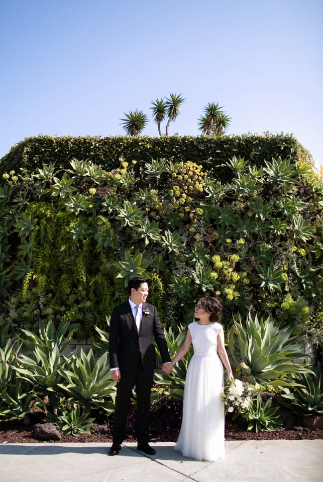 gorgeous greenery wall wedding photo background