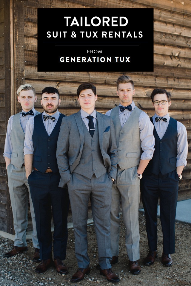 tailored suit and tux rentals from Generation Tux