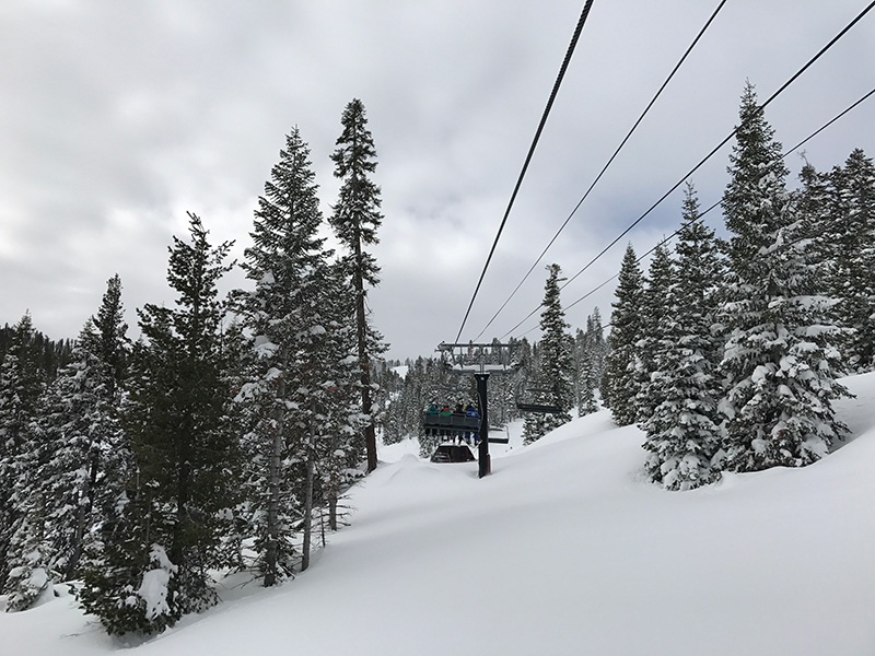 Skiing at the Ritz in Lake Tahoe