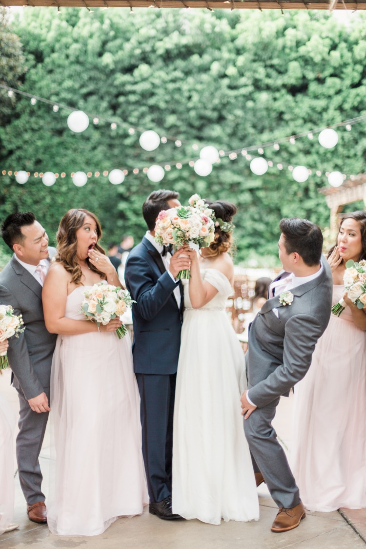 Blush and Peach Rustic Romance Wedding