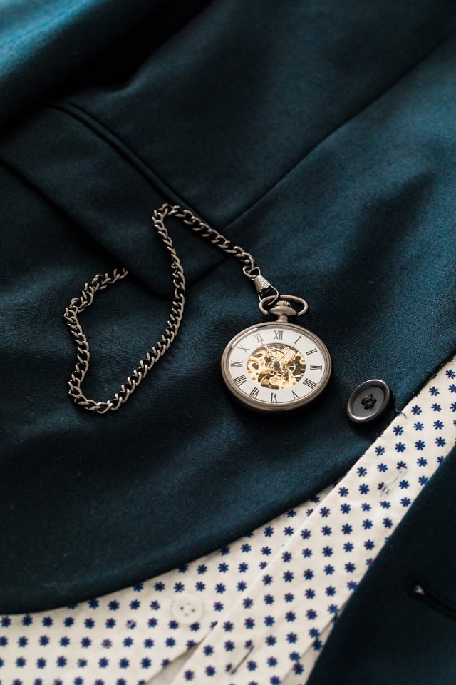 Groomsmen gift idea - personalized pocket watch