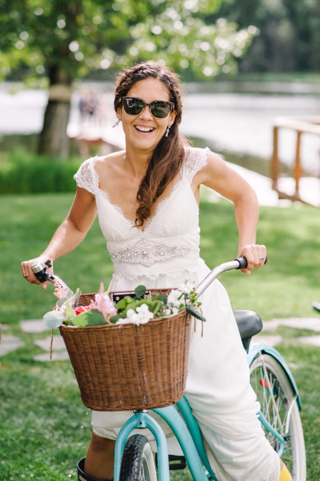 wedding bike ride