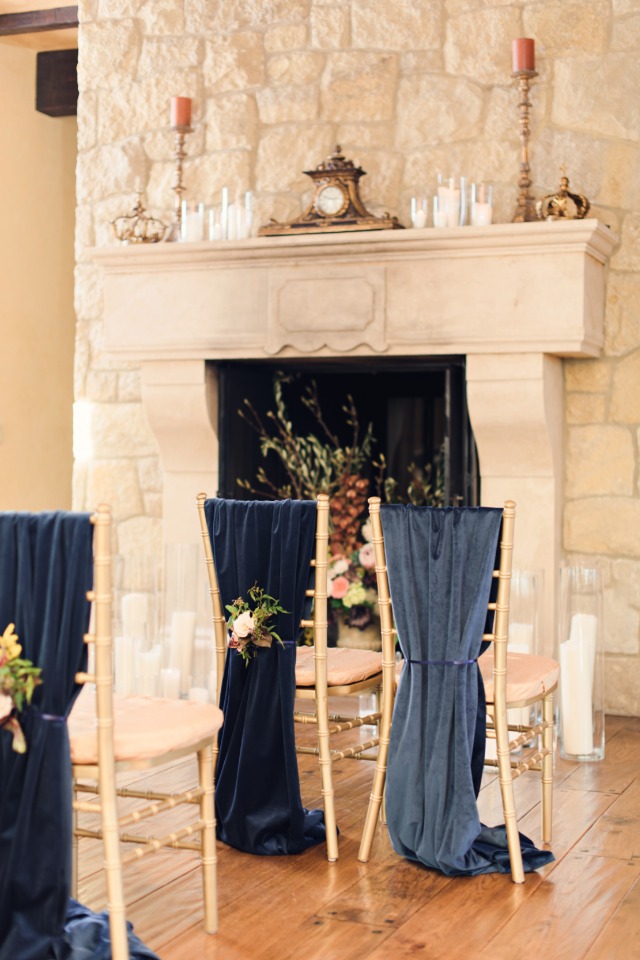 Beautifully styled ceremony space